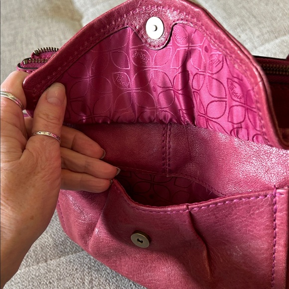 FOSSIL RYDER RED SATCHEL NEW AMERICA CLASSIC 1954 PEBBLED LEATHER CROSSBODY BAG - Picture 4 of 14